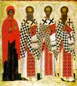 Св. Параскева, Григорий Богослов, Иоанн Златоуст и Василий Великий